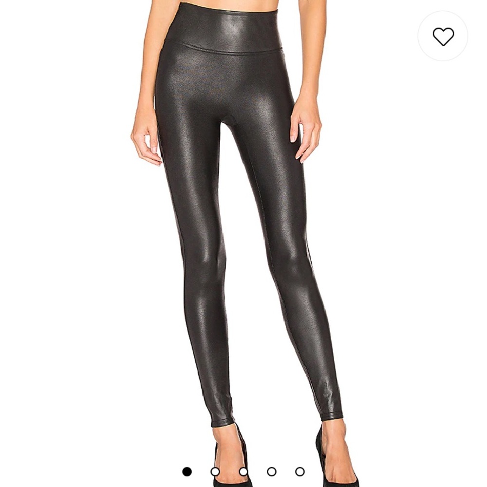 Spanx Faux Leather Leggings Size Small